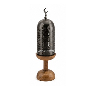 Metal perforated lid incense <b>burner</b> Sandalwood base aromatherapy diffuser All-season aromatic incense <b>burner</b> - Product Image 2