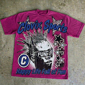 Premium Quality Clovix Sports Oversized Summer <b>TShirt</b> Fashion Graphic Print Luxury Cotton Tee Wholesale Cheap Price - Product Image 1