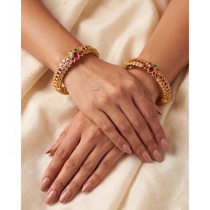 Fashion Beaded Bracelets-Anjali Premium Heritage Indian Ethnic Bangles - Product Image 1