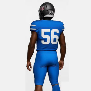 Uniformes de Fútbol Americano Personalizados, 100% Poliéster, Malla de Secado Rápido, Nombre del Equipo, Número, Impresión Sublimada Completa, Ropa OEM ODM - Product Image 2