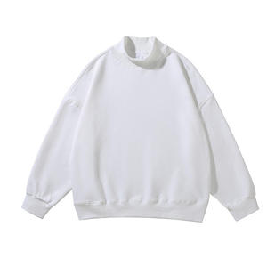 Fabricant en gros de sweats à capuche et pulls en coton personnalisés pour hommes, style streetwear oversize, col rond et col montant - Product Image 2