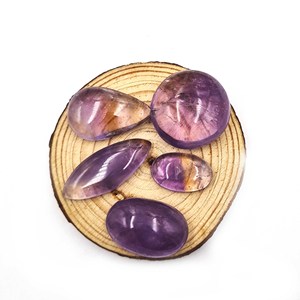 Lot de pierres précieuses en améthyste naturelle, formes variées, cabochons, 11-50 mm, pour la création de bijoux faits main - Product Image 3