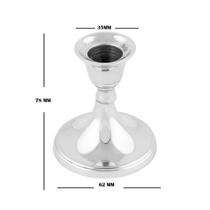 Support de bougie en aluminium plaqué or, écologique, résistant à la chaleur, pour la maison, Noël, Pâques, mariage, fête - Product Image 5