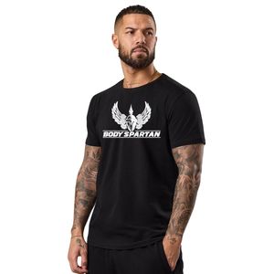 เสื้อยืดเจอร์ซีย์สีดำสำหรับผู้ชายแขนสั้นเสื้อยืดออกกำลังกายในยิมระบายอากาศได้น้ำหนักเบาวิ่งออกกำลังกาย - Product Image 1