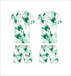 Conjunto de Camiseta de Fútbol de Camuflaje para Hombre, Cuello en V, Manga Corta, Absorbe la Humedad, Uniforme de Fútbol para Adultos, Todas las Temporadas - Product Image 1