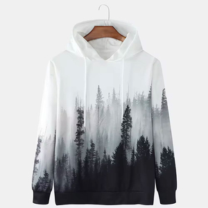 Nouveaux arrivages : sweats à capuche surdimensionnés pour hommes avec impression par sublimation / sweats à capuche unis pour hommes avec impression par sublimation pour l'hiver - Product Image 1