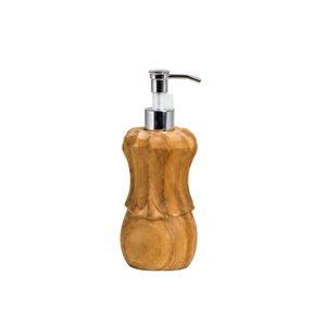 ARTERRA Luxury Teak Wood Modern <b>Dispenser</b> Holder for Liquid Soap & <b>Shampoo</b>-Durable Waterproof Eco-Friendly Bathroom Use - Product Image 1