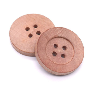 Botones de madera de 15 mm al por mayor de fábrica para decoración de ropa, sostenibles para suéteres, camisas, abrigos, artesanía natural - Product Image 5