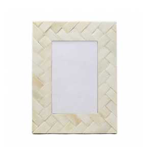 Natural Bone Inlay Photo Frame Rectangle Wooden Picture Frame Modern Classic <b>Wall</b> <b>Table</b> Decor - Product Image 1