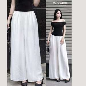 Pantalon décontracté pour femme style coréen, taille élastique, rayé, coupe harem classique, avec perles et nœud, imperméable, streetwear, OEM - Product Image 6