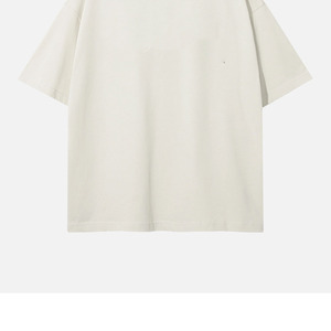 Camisetas Lisas para Hombre, Camisetas Unisex de Calidad, Holgadas, con Hombros Caídos, 100% Algodón, Tallas Grandes # Camiseta Blanca Corta de Hip Hop - Product Image 4