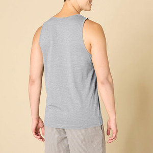 Débardeur pour homme au design moderne, respirant, en tissu tricoté de haute qualité, look sportif, pour la musculation et la gym, couleurs personnalisables - Product Image 2