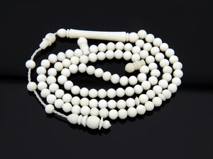 Petites perles de prière islamiques 99 perles Misbaha, chapelet religieux d'Inde - Product Image 4