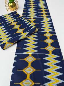 ผ้าคอตตอนลายพิมพ์แอฟริกันสุดเก๋สำหรับเสื้อผ้า ของตกแต่งบ้าน งานเย็บปักถักร้อย และแฟชั่น นำเข้าโดยบริษัทฮิตเจม เอ็กซ์พอร์ต - Product Image 2