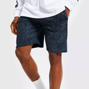 Servicio OEM al por mayor: Pantalones cortos para hombre con lavado ácido para uso casual, último diseño, pantalones cortos deportivos para hombre con lavado ácido personalizados. - Product Image 2