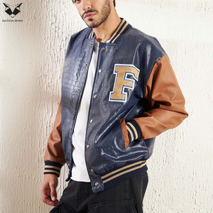 2026 Customized Contrast Color Men Outer Wear Comfortable Different Size Winter Wear For Adult College Baseball Varsity Jacket - Product Image 2
