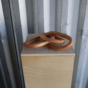 Colliers chaînes pour femmes et hommes, grand pendentif naturel en bois SONO style bohème tribal sur cordon réglable, collier fait main - Product Image 1