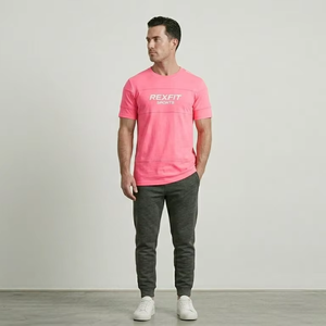 Adjustable New Arrival Men's Casual <b>T</b>-<b>Shirts</b> Top Selling Best Sale Breathable Customized Print <b>Ringer</b> <b>T</b>-<b>Shirts</b> 100% Cotton Short - Product Image 1