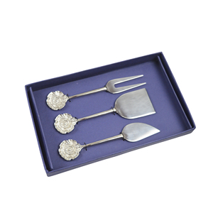 Stainless Steel Cake <b>Tools</b> Set 3 Pieces Vintage Style Non Stick Serving Fork with Box Spatula Server - Product Image 1