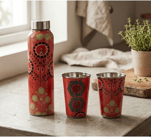 Private Label Copper Water <b>Bottle</b> with Custom Branding and Export Quality Finish - Product Image 6