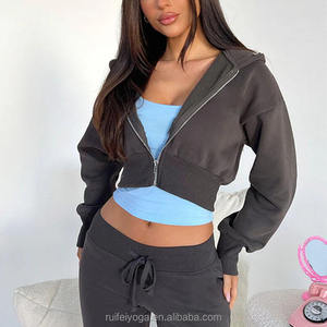 Conjunto de chándal de terciopelo prémium para mujer 2026, rosa bebé, con sudadera corta de terciopelo con cremallera completa y pantalones acampanados de tiro bajo, ropa de descanso HD - Product Image 6