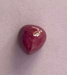 ทับทิมธรรมชาติ 24.5 กะรัต สีแดง คอรันดัม |   พลอยรูปไข่ขนาดใหญ่แบบหลวม - Product Image 1