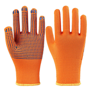 Premium Cotton <b>PVC</b> Dotted Gloves Anti Slip Industrial Safety Gloves Export Quality <b>PVC</b> Dotted Gloves Cotton Knit Work Gloves - Product Image 1