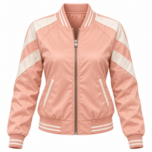 <b>Women's</b> <b>Flight</b> Bomber <b>Jacket</b> High Quality Waterproof Plus Size New Design Cropped Gym Bomber <b>Jackets</b> Customized - Product Image 6