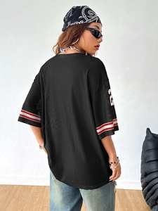 Jersey de Fútbol Americano Personalizado para Mujer, Estilo Y2K, con Pedrería, Malla, Talla Grande, Venta al Por Mayor, Ropa Deportiva Urbana, Proveedor OEM - Product Image 3