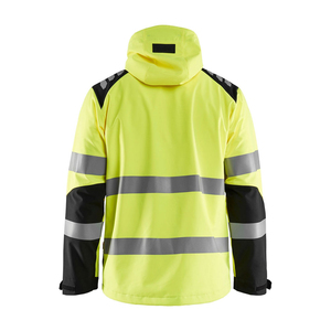 Men's High Visibility Reflective <b>Canvas</b> <b>Work</b> <b>Jacket</b> Hooded Quick Dry Breathable Safety Apparel OEM ODM - Product Image 2