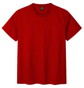 เสื้อยืดผ้าฝ้าย100% GSM 180สำหรับผู้ชายทรงพอดีตัวมีหลายสีพื้นโลโก้ตามสั่งสไตล์ลำลองของ2026 - Product Image 5