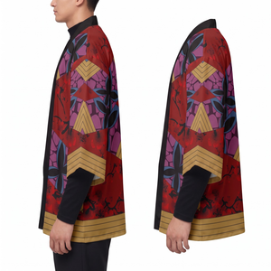 Kimono Unisex de Manga Corta de Poliéster con Estampado Gráfico Completo y Frente Abierto al por Mayor - Product Image 3