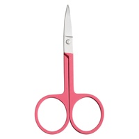 Ciseaux à cuticules pour soins des ongles, best-seller, en acier inoxydable, lames droites, pointe arrondie, pour droitiers, durables, pour ongles personnalisés