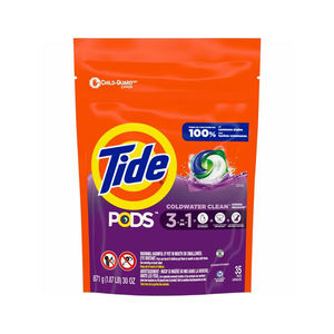 Liquide de lavage écologique de qualité Tides / Détergent à lessive Tides / Nouveau stock de capsules Tide COLOR 3 en 1, 30 capsules de lessive en cartons - Product Image 2