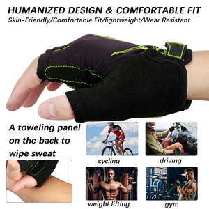 Nouveaux gants de cyclisme et de musculation pour hommes, à la mode, demi-doigts, respirants, en microfibre, couleur et taille personnalisées - Product Image 5