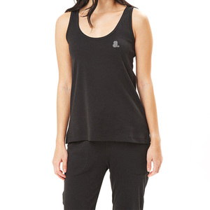 Women's Solid Casual Breathable Quick Dry Eco-Friendly <b>Flowy</b> Tank <b>Top</b> with Spandex/Cotton Jersey Fabric ODM Supply - Product Image 5