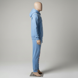 Ensemble de survêtement décontracté pour homme, 100 % polyester, grande taille, imprimé, deux pièces, en molleton, faible MOQ, vente en gros - Product Image 3