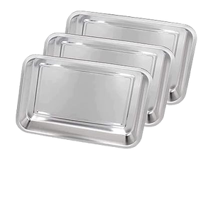 Bandeja médica de acero dental de calidad premium, bandeja cuadrada para herramientas, bandeja para instrumentos, bandeja para operaciones, placa para tratamiento quirúrgico - Product Image 5