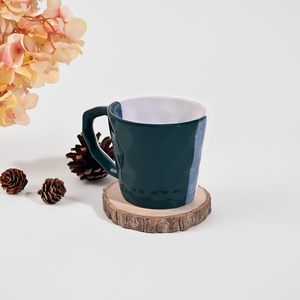 Emerald Diamond Glazed <b>Ceramic</b> <b>Mug</b> Set Eco-Friendly Green & White with Tray-for Tea Set of 6 for Mother's Day - Product Image 2