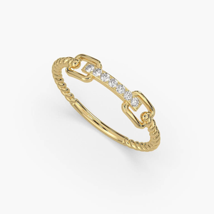 Bague solitaire vintage en or 14 carats avec diamant de laboratoire certifié IGI VVS1 couleur EF, bijoux de fiançailles et de mariage pour femmes - Product Image 1