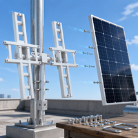 Solar CCTV Panel Security Outdoor Camera Mount
