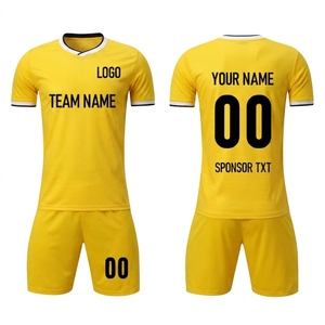 Custom Soccer Jersey Set Sublimated Breathable Football Uniforms Wholesale <b>Men</b> Short Sleeve Team Sportswear Kit OEM - Product Image 3