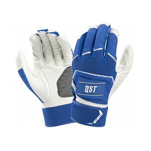 Gants de frappe pour baseball/softball, paume en cuir perforé, rembourrage de préhension, sangle de poignet XL, entraînement adulte, ambidextres, fermeture auto-agrippante - Product Image 1