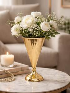 Customized Handmade Aluminium Tabletop Flower <b>vase</b> For Home & Garden Decor Flower Pots For Event And Wedding Centerpieces - Product Image 3