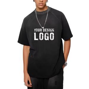 เสื้อยืดโอเวอร์ไซส์สไตล์วินเทจสำหรับผู้ชาย ผ้าคอตตอน 100% 230 แกรม พิมพ์ลาย DTG ล้างสีแบบ Distressed Wash Fade ให้ดูเก่าแบบย้อนยุค - Product Image 6