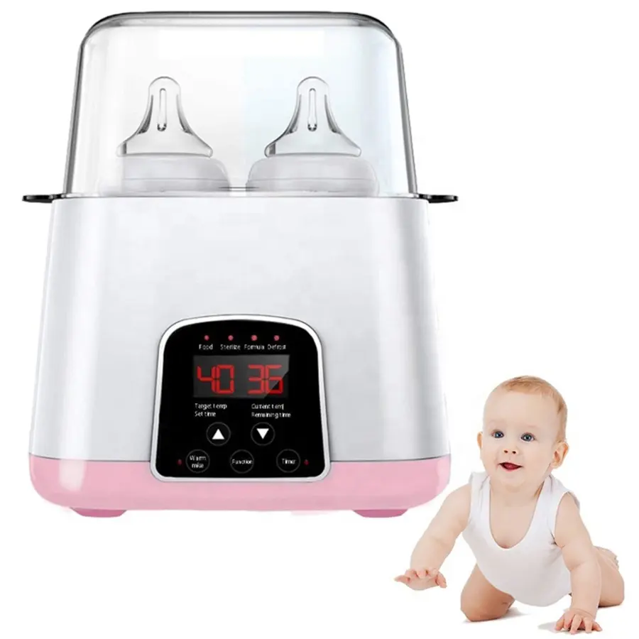 Baby Feeder Warmer Electric Milk Bottle Heater with Steam Sterilization Baby Food Heating Insulated Nursing Warming Bottle