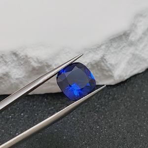 Intense <b>Blue</b> Spinel Square Faceted Gemstone Cushion Cut Loose Spinel Multiple Sizes Ideal For Jewelry Casting Wholesale - Product Image 3