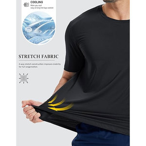 Camiseta Deportiva para Hombre, Ligera, Transpirable, para Entrenamiento en Gimnasio, Ejercicio y Actividades Deportivas - Product Image 6