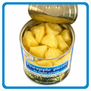 Best Rate Hot Sale Factory In Vietnam International Standard <b>Pineapple</b> Pieces in <b>Light</b> Syrup Bulk Supply - Product Image 1