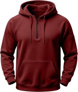 Men's Hooded Pullover <b>Sweatshirt</b> Heart Pattern Fleece Casual Raglan <b>Sleeve</b> Pocket Regular Fit 100% Polyester Quick Dry Winter - Product Image 4